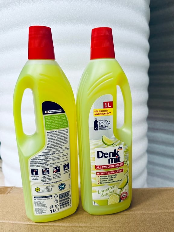 NƯỚC LAU SÀN GẠCH DENKMIT HƯƠNG CHANH THƠM MÁT 1L