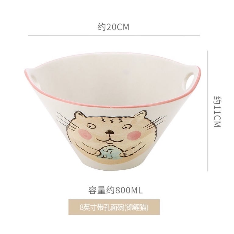 Set 2 Bát tô sâu lòng 800ml gốm sứ cao cấp