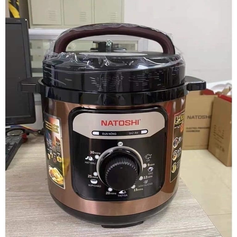 Nồi áp suất điện đa năng 6L chính hãng Natoshi NS-07