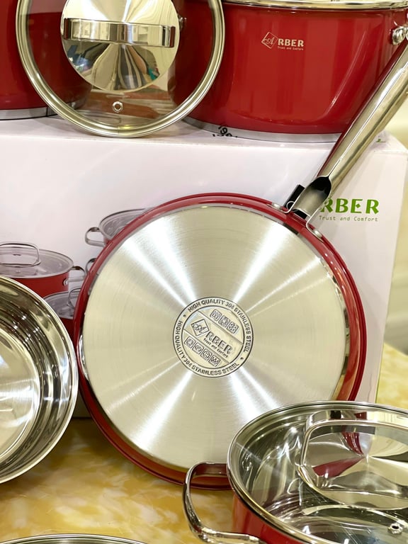 Bộ nồi inox 3 đáy 7 món ARBER GARNET