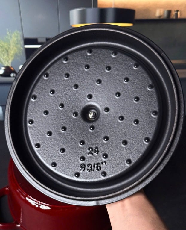 NỒI GANG MOOS ĐỨC 24CM – NÚM VÀNG LIMITED