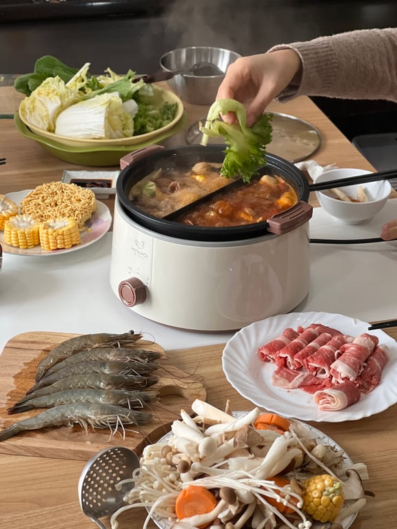 Nồi lẩu điện 2 ngăn Kaiyo