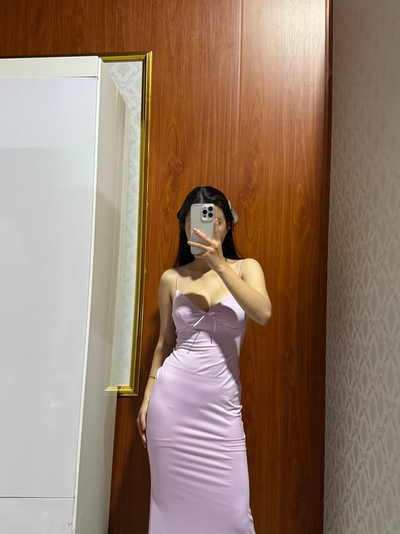 Đầm body tím nhạt