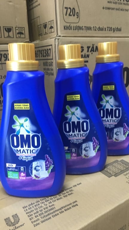 Nước Giặt Omo Matic Comfort 720g *3 chai