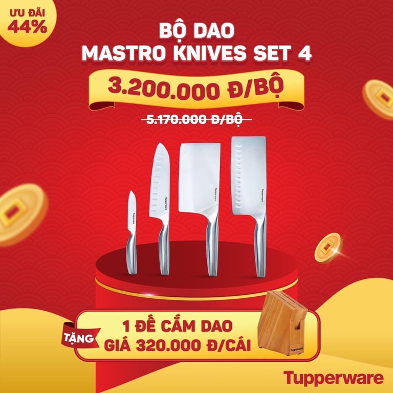 Bộ dao knives set 4