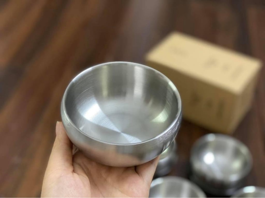 Set 5 bát con có nắp inox Hàn Quốc