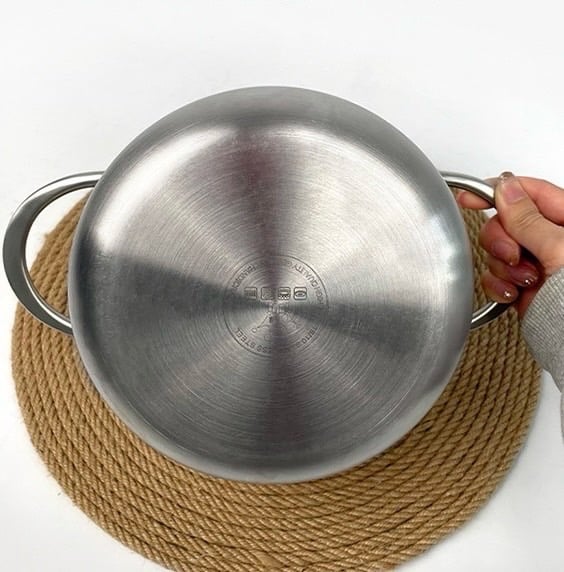 KG64 - Nồi om cá 5 lớp kẹp đồng Kingnem 16cm