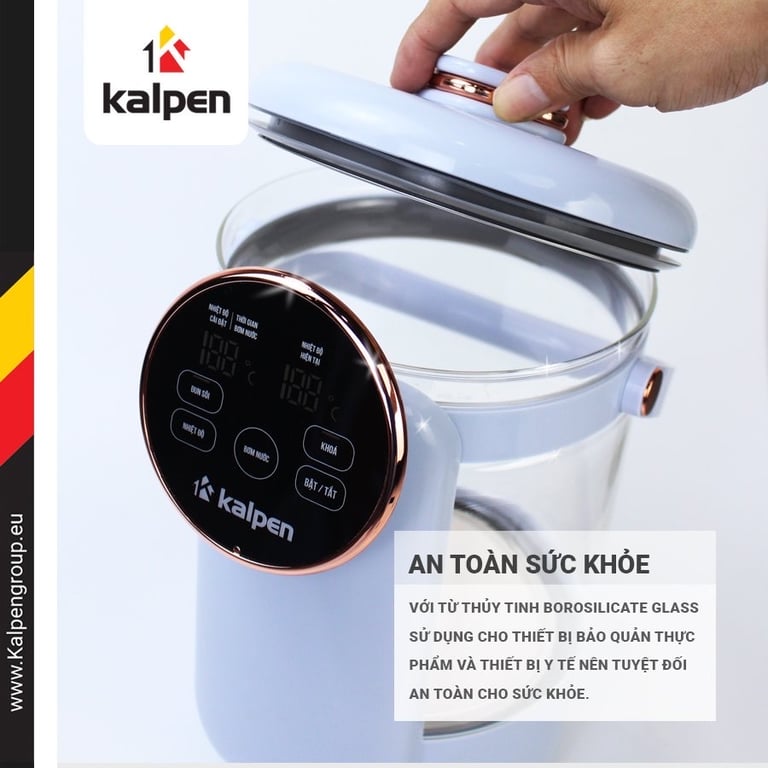 Bình Thuỷ Điện Điều Chỉnh Nhiệt Độ Kalpen KK99 Dung tích 2,5L