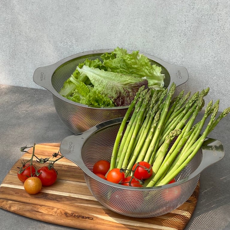 Bộ tô kèm rổ inox cao cấp Kaiyo Nhật