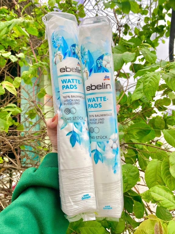 bông tẩy trang Ebeline gói 140 miếng