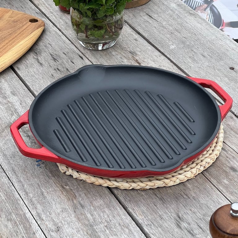 Vỉ nướng gang cao cấp Oceno 26cm