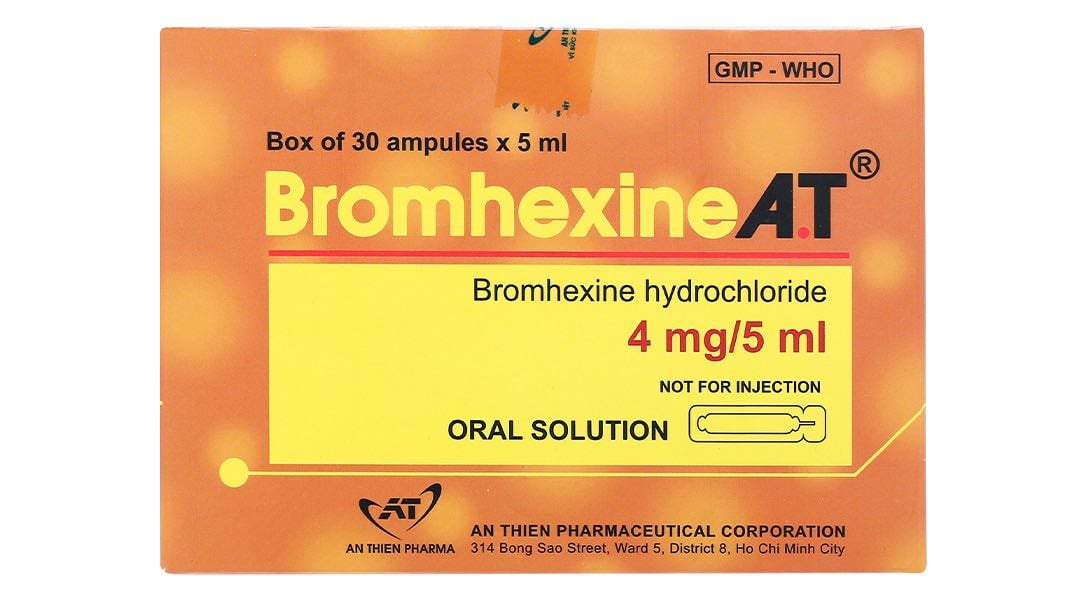 Bromhexin 4/5ml h/30 ống