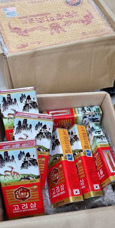 Sâm khô hộp thiếc củ đại 600g