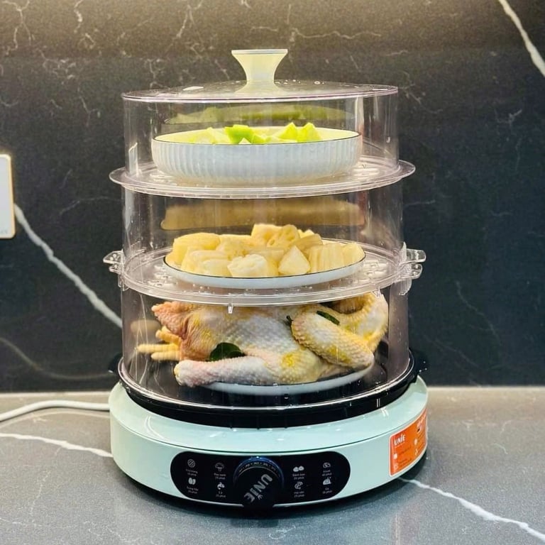 NỒI HẤP 3 TẦNG UE680 15L