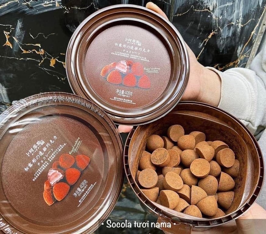 CHOCOLATE TƯƠI NAMA nội địa Trung