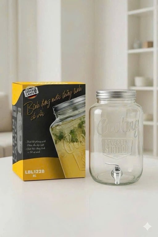 BÌNH THỦY TINH ĐỰNG ĐỒ UỐNG LEBENLANG