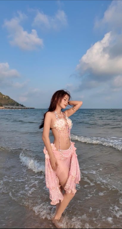 Combo bikini vỏ sò handmade concept