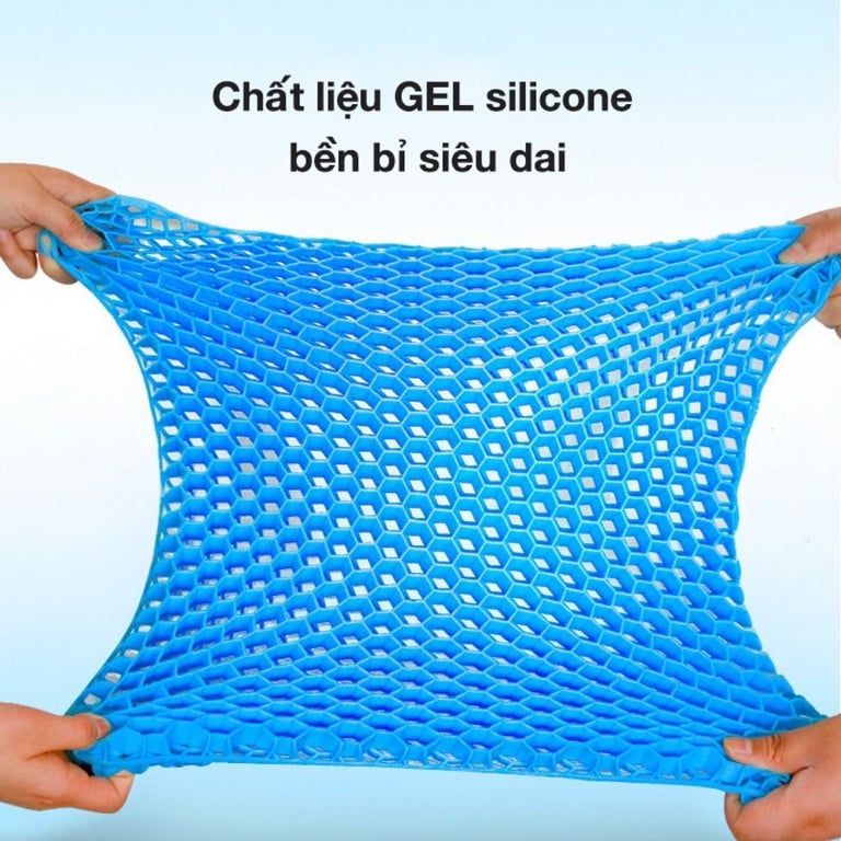 Đệm (nệm) ngồi thông minh 3D làm từ GEL SILICON mát lạnh thoáng khí, chống trĩ