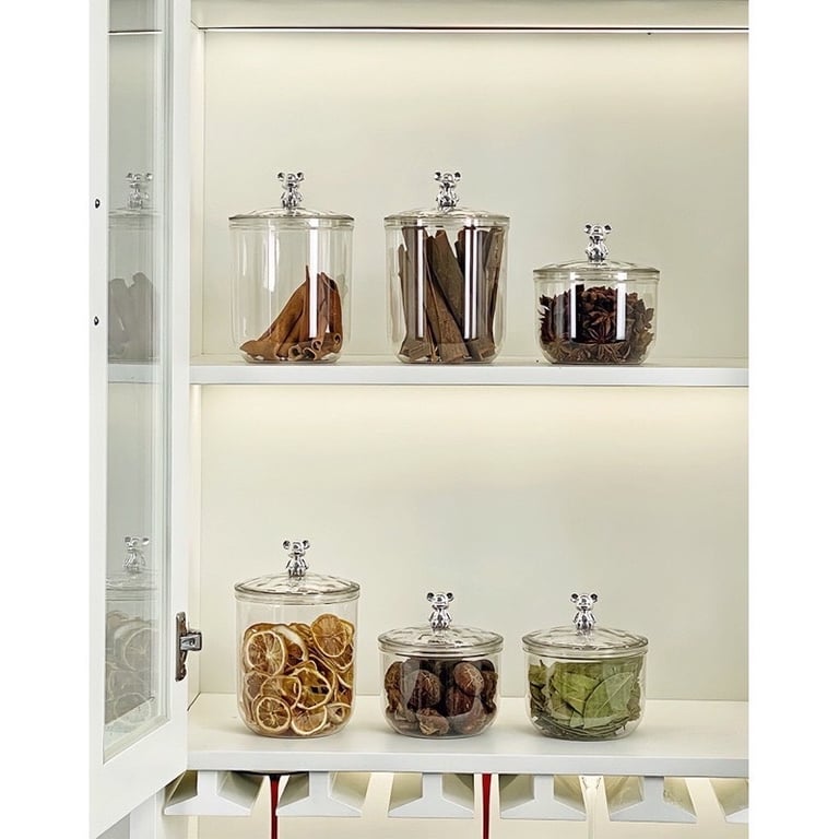 Hũ đựng bánh kẹo đồ khô nắp gấu Bear