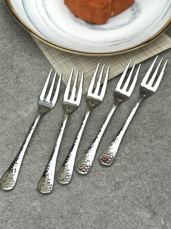 Set 5 dĩa inox cao cấp size nhỏ GINKGO 14cm