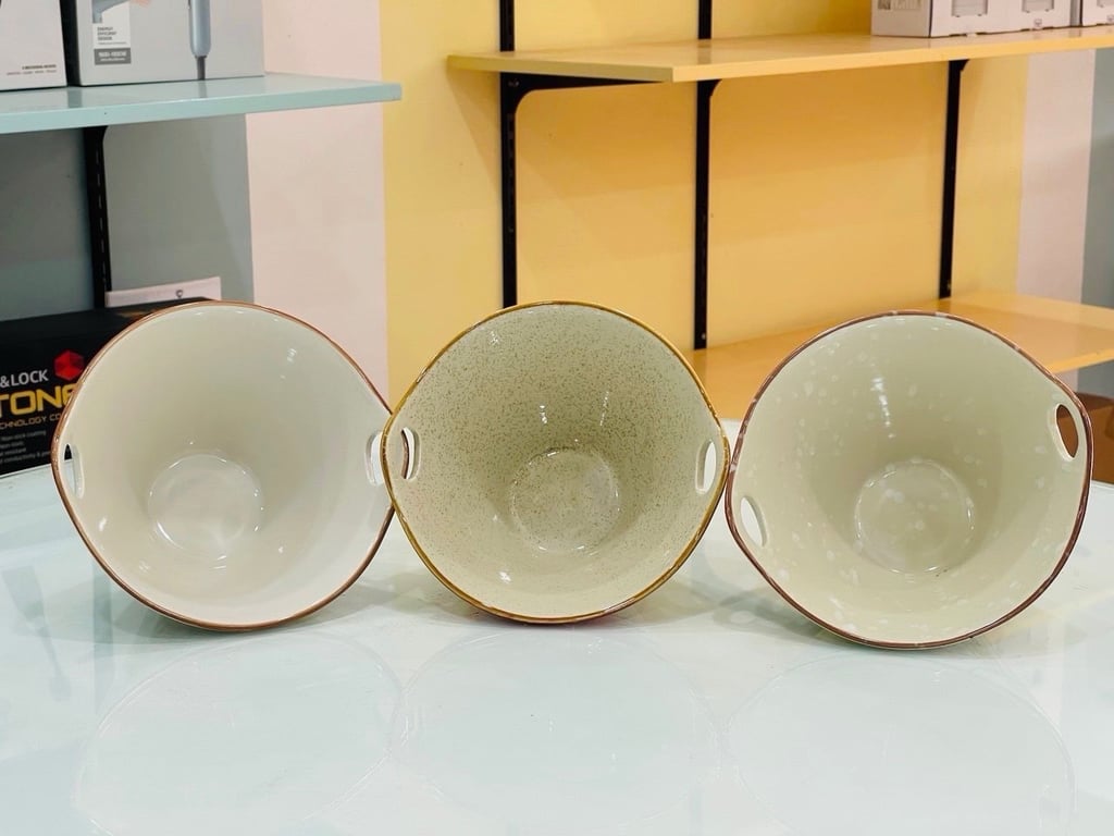 Set 2 Bát tô sâu lòng gốm sứ cao cấp 20cm, dung tích 800ml