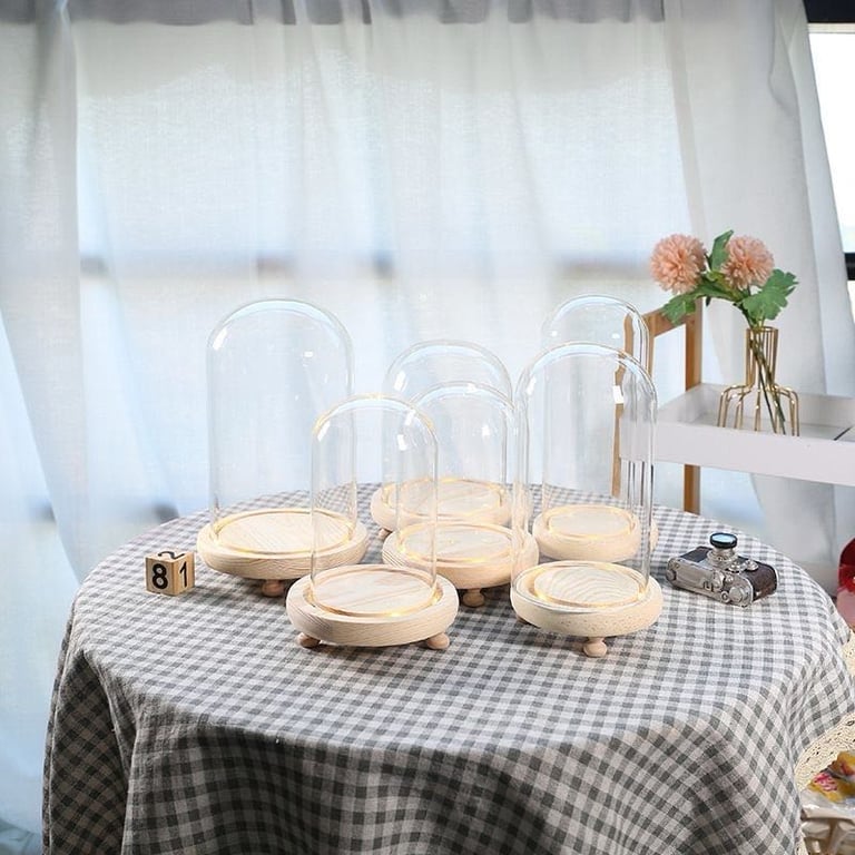 Khung kính tròn có đèn led size 12*22cm