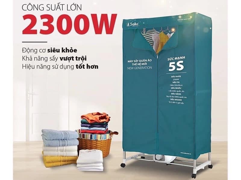 TỦ SẤY QUẦN ÁO SAIKO CD2300