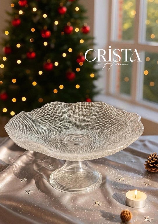 ĐĨA CHÂN BỒNG VÂN LƯỚI  CRISTA HOME 24CM CAO CẤP