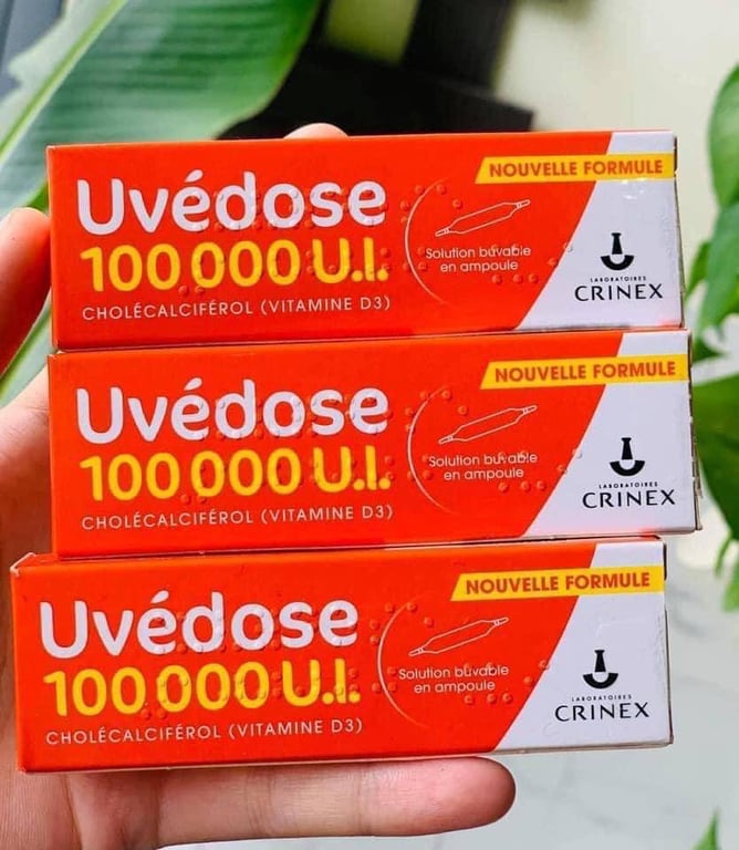 D3 liều cao Uvedose Pháp ống 2ml
