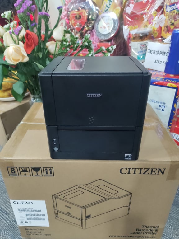 MÁY IN MÃ VẠCH CITIZEN CLE321 300DPI