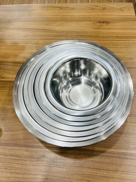 SET 7 TÔ INOX CAO CẤP TIỆN LỢI - ĐA NĂNG KHÔNG NẮP, ĐÁY TỪ