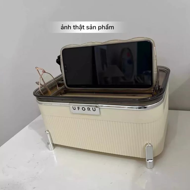 Hộp đựng khăn giấy đa năng màu kem uforu UF163