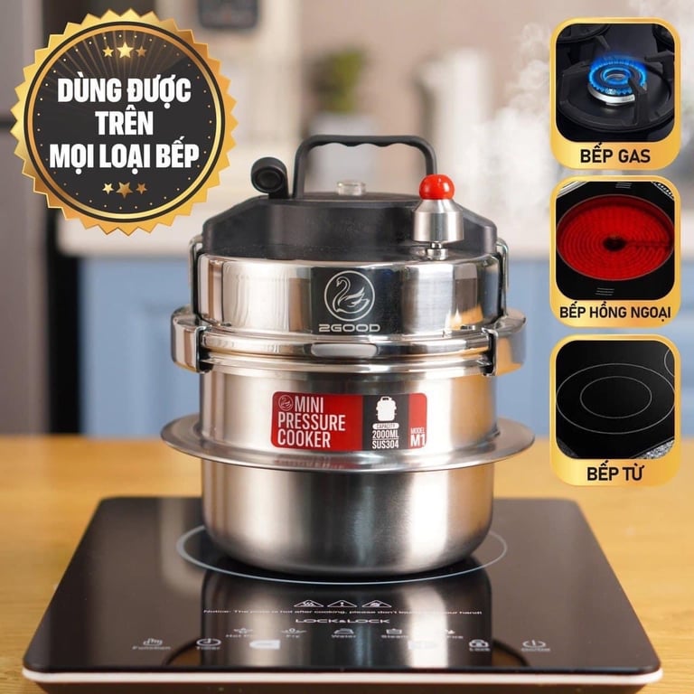 Nồi áp suất 2GOOD mini M1 2L