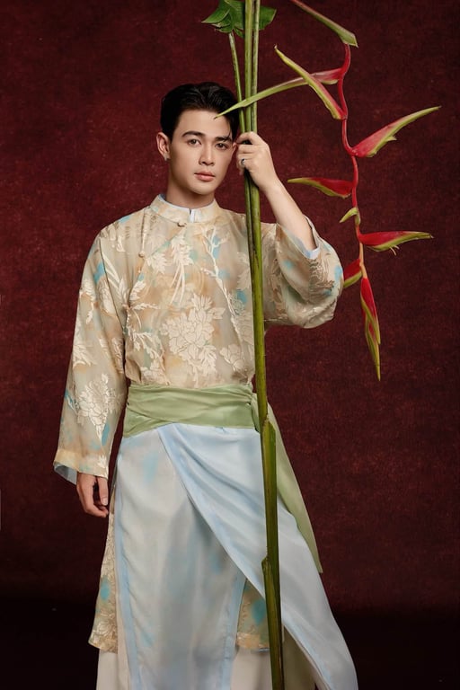 ADN Khởi 2 lớp hoa vàng kèm đai (M->XXL)