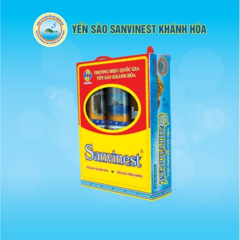 Yến sào Khánh Hòa Sanvinest 1.6% - Hộp 6 lon 190ml