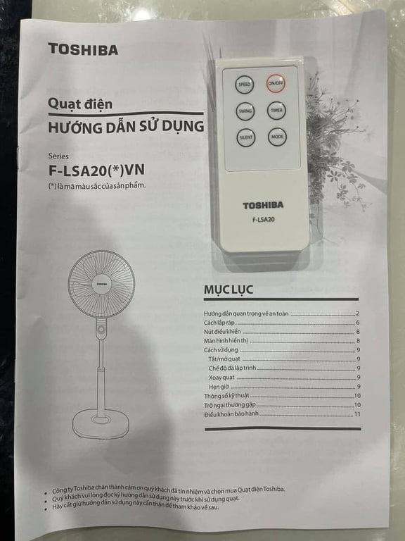 Quạt Cây Đứng Toshiba F-LSA20-HVN