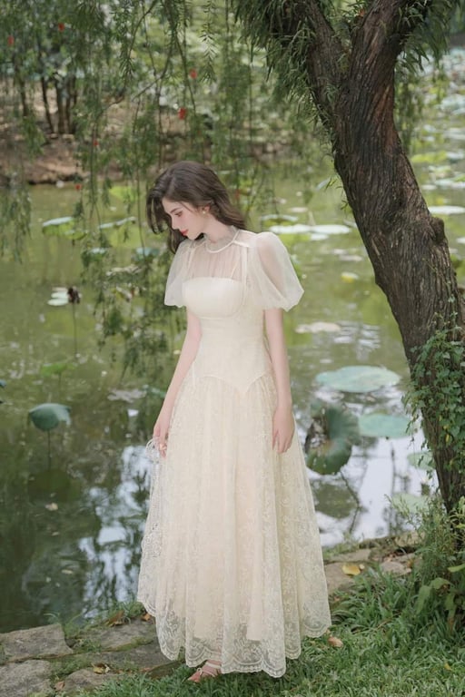 Váy sò vintage siêu xinh