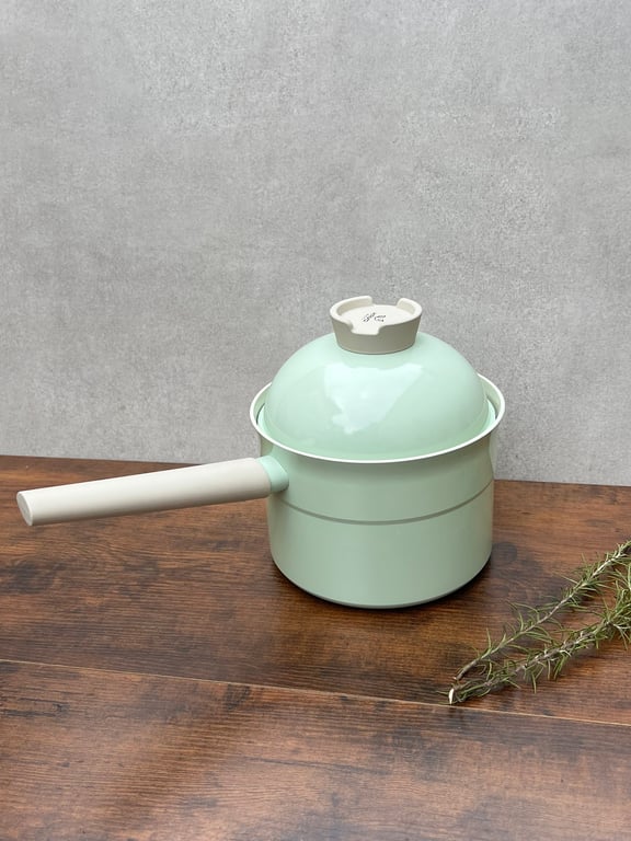 Bộ nồi nhôm đúc kèm xửng hấp Kaiyo màu xanh mint