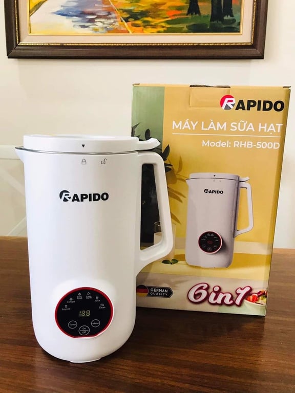 Máy sữa hạt mini  RAPIDO: RHB-500D  (800ml )