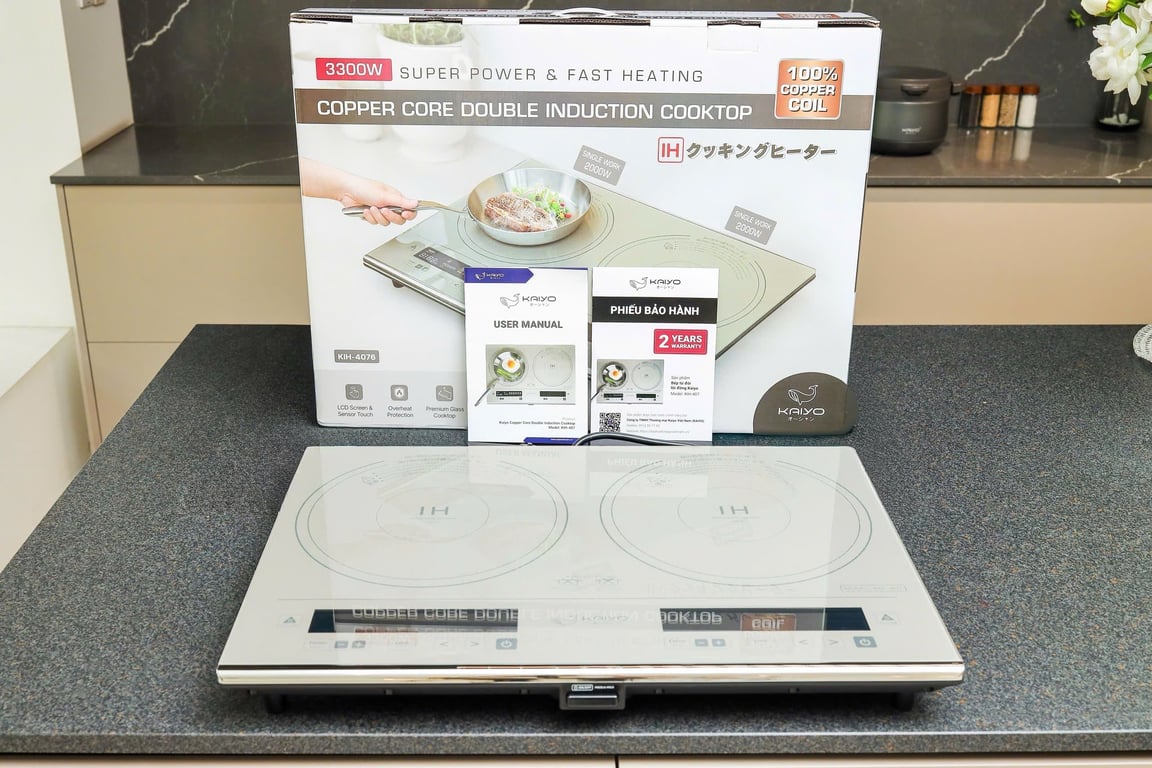 Bếp từ đôi lõi đồng Kaiyo (KIH-407)