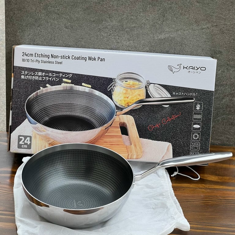 Chảo kaiyo vân nổi size 20-24-26 (chảo sâu)