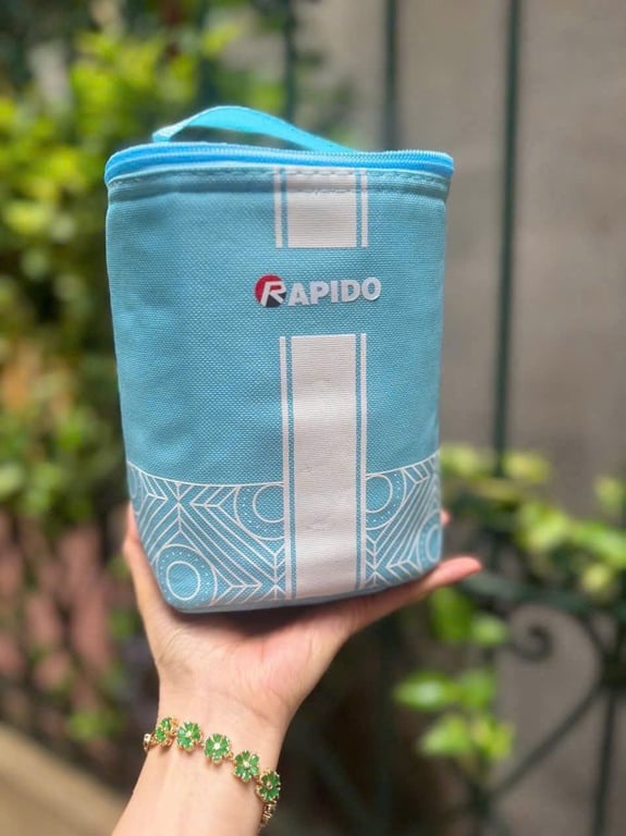 Bộ hộp cơm Rapido thuỷ tinh kèm túi giữ nhiệt, kích thước hộp 500ml