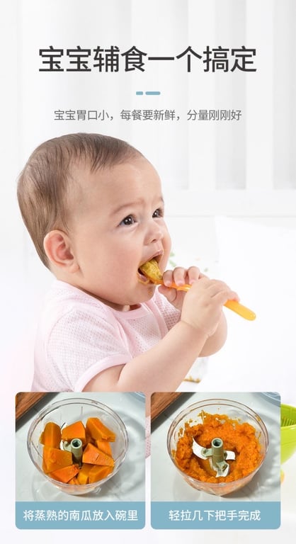 Máy xay tỏi ớt, xay đồ ăn dặm cầm tay mini