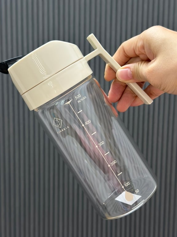 Bình đựng dầu ăn thuỷ tinh thông minh nắp tự đóng mở 500ml