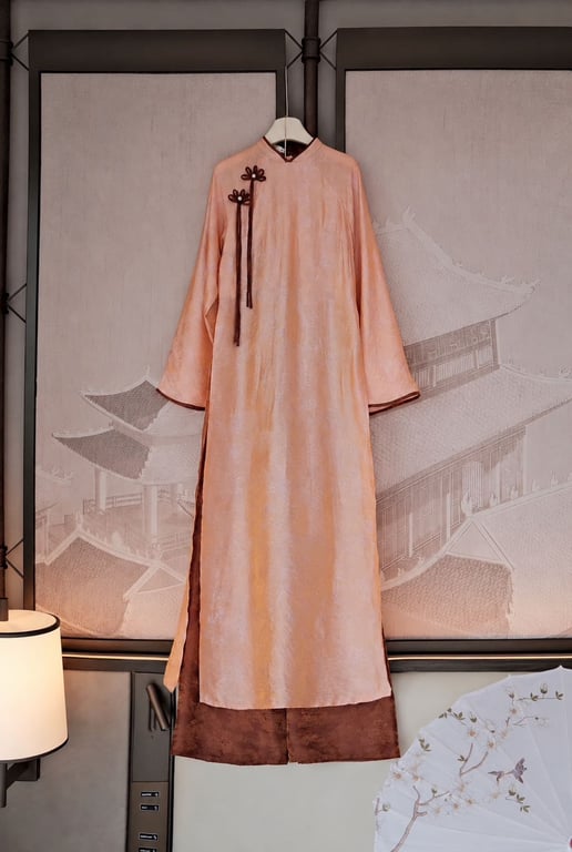 AD tằm óng cam nơ hoa (S->XXL)