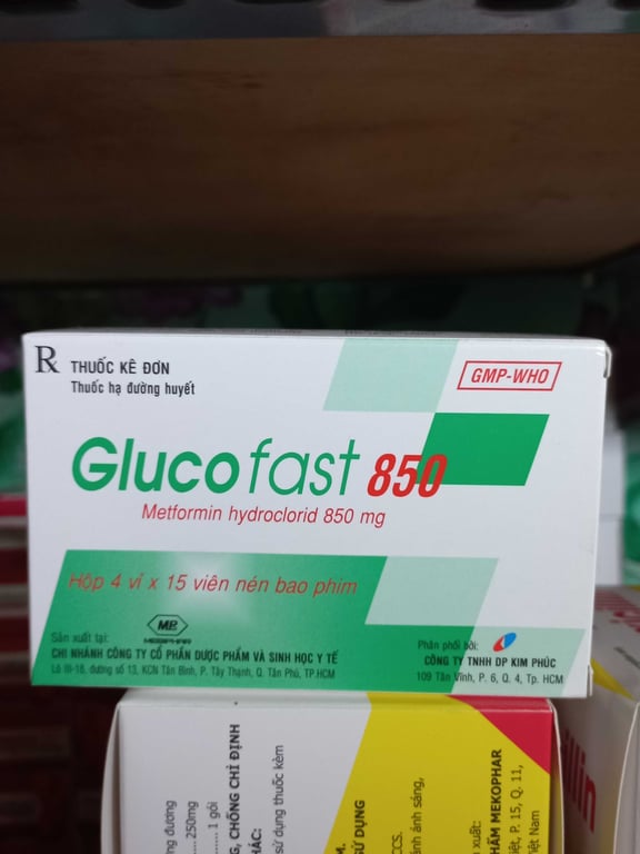 Metformin 850 MEBI HỘP 4×15 Viên