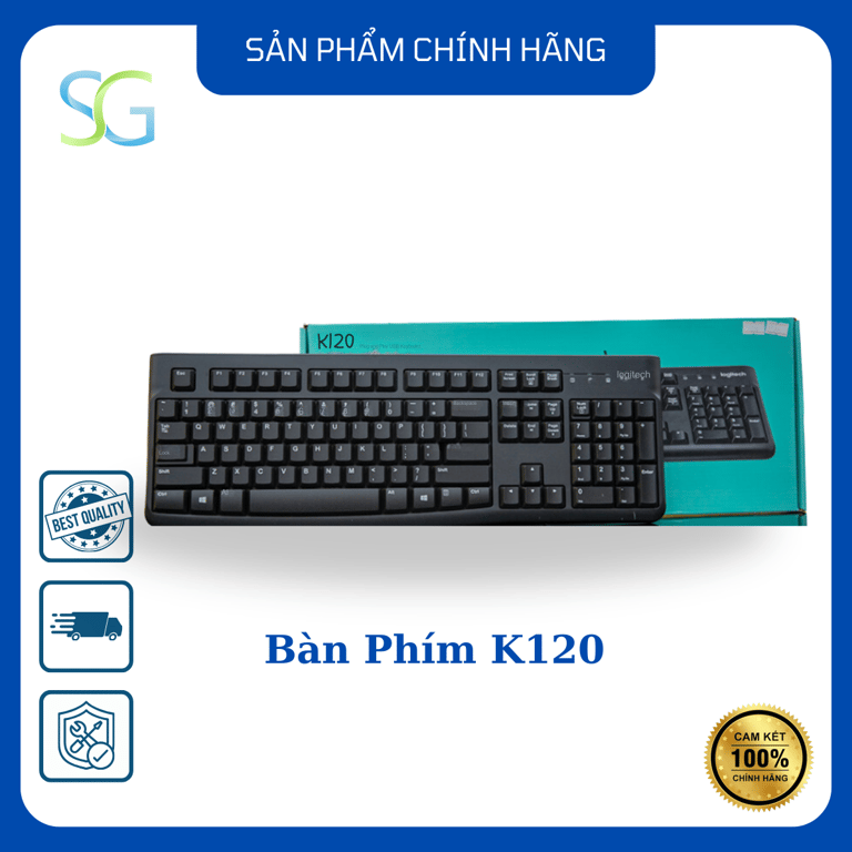Bàn Phím Logitech K120 (USB/ĐEN)
