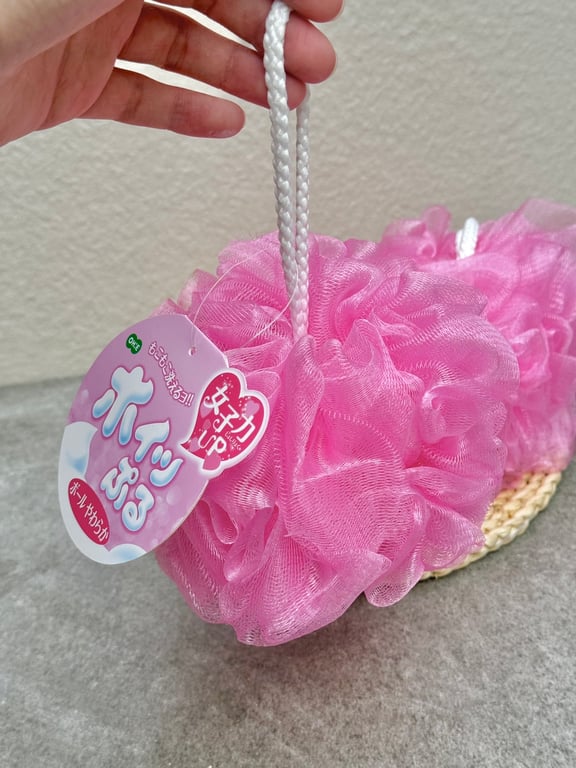 Bông tắm tròn OHE cao cấp tạo bọt