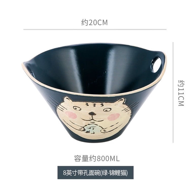 Set 2 Bát tô sâu lòng 800ml gốm sứ cao cấp