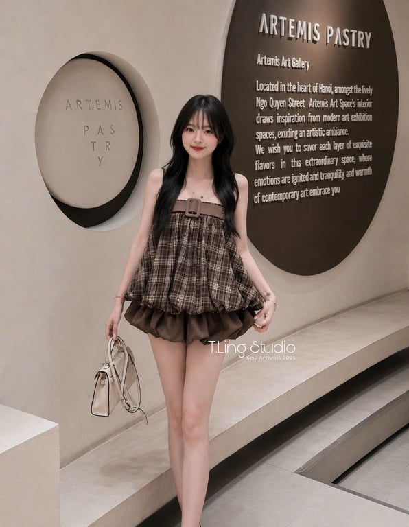 Váy 2 dây bồng